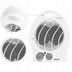 Termowentylator farelka grzejnik elektryczny 2000W 3 poziomy z termostatem biały piecyk pokojowy z grzałką spiralną