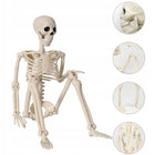 Szkielet człowieka kościotrup 90 CM DUŻY halloween ozdoby dekoracje duch XL plastikowa figura stojąca, rekwizyt na