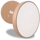 Lampa sufitowa Plafon LED 40cm Okrągła 40W do pokoju Kaszmir BEŻ naturalna oprawa z wbudowanym źródłem, neutralna barwa