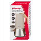 Kawiarka Klausberg KB-7997 12 espresso Moka Indukcja Gaz Stal Premium zaparzacz do kawy, 600 ml, beżowy