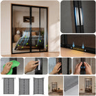 Mocna moskitiera na drzwi balkonowe magnetyczna z magnesem 80x210 210x100cm siatka przeciw owadom, ochrona przed