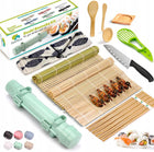 30SZT ZESTAW MASZYNKA DO ROBIENIA SUSHI Z ROLKA MATA PRASKA NÓŻ DO SUSHI akcesoria kuchenne wielokrotnego użytku