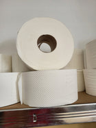 Papier toaletowy Jumbo biały celuloza 80 m 2W 12 rolek sanitarny bezzapachowy do łazienki