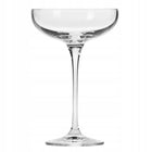 Kieliszki do szampana Harmony krosno 6 szt płaskie szampanówki czarki coupe 280 ml, szkło bezbarwne, można myć w