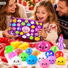 Kalendarz Adwentowy SQUISHY gniotki duży zestaw 24 dni Prezent Antystresowe stojący