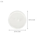 Mini haczyki samoprzylepne 50 SZT 2 CM z oczkiem transparentne do dekoracji uchwyty na balony, szyby i lekkie girlandy