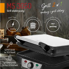 Grill elektryczny opiekacz mocny panini do mięsa warzyw 2500W Regulacja nominalna srebrny/szary