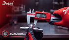 Suwmiarka elektroniczna cyfrowa metalowa 0-150MM dokładna LCD etui baterie kaliper stal nierdzewna precyzja 0,02 mm