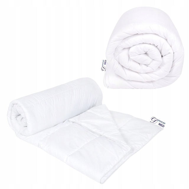 Lekka kołdra soft line cienka 160X200 produkt polski antyalergiczna letnia do spania, wypełnienie z włókien poliestrowych, pranie w pralce