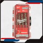 ZESTAW WIERTEŁ DO METALU HSS/G KOBALTOWE RED COBALT 8SZT. 3-10MM MILWAUKEE do blach, drewna, żeliwa i plastiku, chwyt