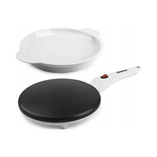 Naleśnikarka elektryczna G3Ferrari G10306 800W biała patelnia do crêpes i cienkich placków, średnica 20 cm, nienagrzewające się uchwyty