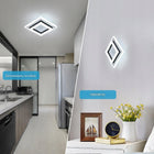 Nowoczesna lampa sufitowa LED, plafon kwadratowy, czarny, 24W, 6500K homkel oprawa do domu i korytarza, zintegrowane