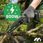 PIŁA ŁAŃCUCHOWA AKUMULATOROWA PILARKA GAŁĘZIÓWKA 2xAKU 21V ZESTAW 4" 6" do przycinania drzew i krzewów, waga 2,9 kg