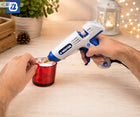 PISTOLET DO KLEJU NA GORĄCO 150W 220°C + KLEJE 11MM + ETUI Z REGULACJĄ TEMP klejarka elektryczna do rękodzieła, napraw