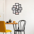 Ramka na zdjęcia 10x15 duża multi foto 10 zdjęć czarna kolaż na ścianę loft galeria fotografii, dekoracja wnętrza z
