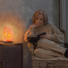 LAMPA SOLNA 3-5 kg LAMPKA NOCNA sól himalajska JONIZATOR Z SOLI NA BIURKO oświetlenie dekoracyjne do wnętrz, żarówka w