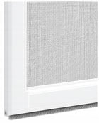 Moskitiera drzwiowa aluminiowa 100 x 210 tarasowa samozamykacz biała siatka przeciw owadom, ochrona przed komarami i