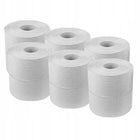 Papier toaletowy Jumbo biały celuloza 80 m 2W 12 rolek sanitarny bezzapachowy do łazienki