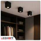 OPRAWA SUFITOWA NATYNKOWA GU10 LED Ruchoma 90x115 Czarna spot DUŻA kinkiet kwadratowa lampa punktowa, regulowany