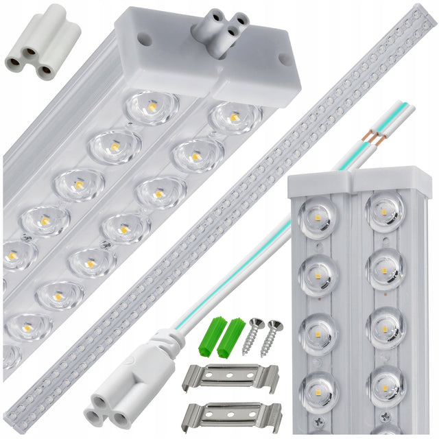 Lampa LED Panel Oprawa Do Garażu Warsztatu 120cm 72W 7200lm 4000K Szeregowa gwintu biały