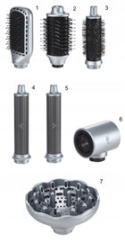 Szczotko Suszarka do włosów multistyler 7w1 jonizacja HotStyler Gray 2000W