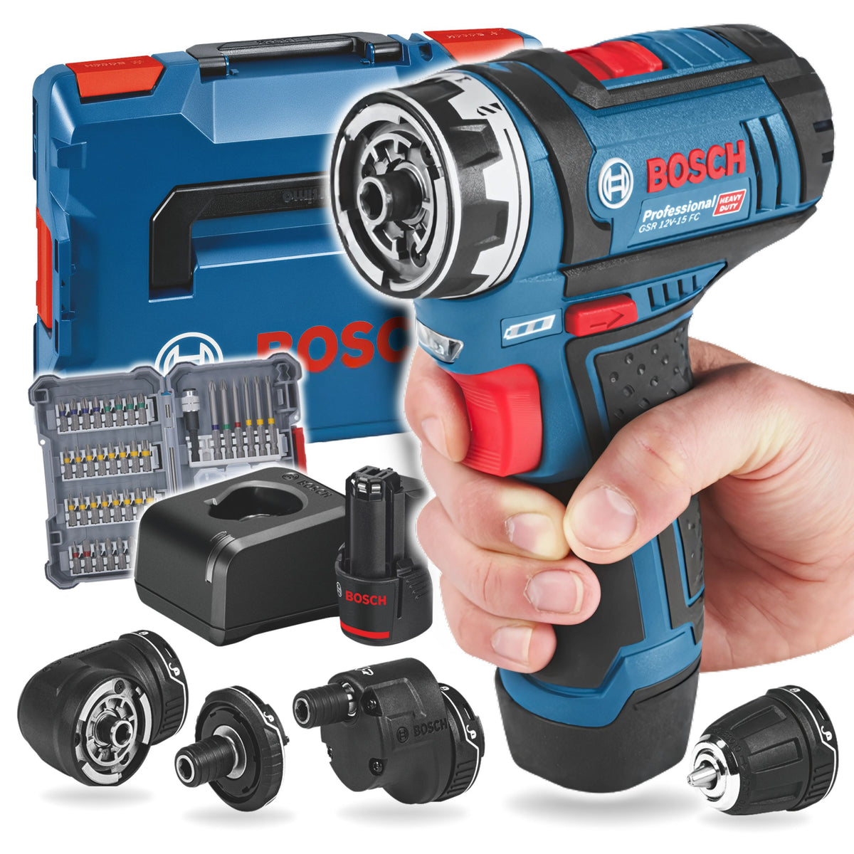 EXCLUSIVE - Bosch Professional GSR 12V-15FC Wkrętarka 06019F600F (A)