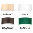 Abażur BIAŁY BEŻOWY CZARNY KREMOWY KLOSZ LAMPA 30 x 20cm różne KOLORY KLOSZ owanie biały, czarny, żółty