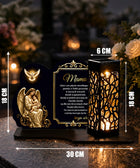 Znicz Solarny LED Twój Wybór dla Bliskiego na Wszystkich Świętych lampion cmentarny, dekoracja nagrobna, wysokość 26 cm