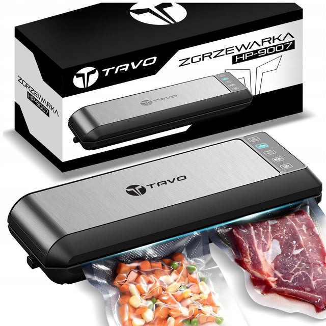 Automatyczna Zgrzewarka 200W Tryby Próżniowa do Żywności Jedzenia Folia XL 200 w srebrny metal, tworzywo sztuczne