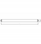 Świetlówka tradycyjna Osram 2700K 5200LM G13/T8 58W 827 150cm lampa fluorescencyjna liniowa, ciepłe białe światło do