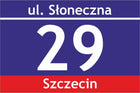Tabliczka adresowa z numerem domu Tablica 50X37cm kreator zaprojektuj sam szyld posesyjny z tworzywa sztucznego