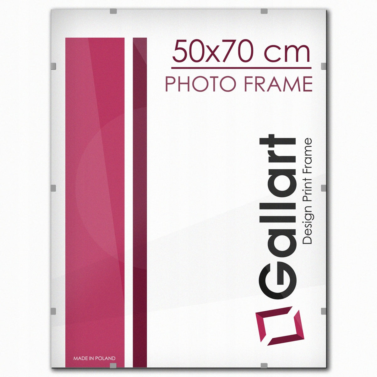 Anty-rama 50x70 / 70x50 CM foto ramka na zdjęcie plakat dyplom plexi CNC oprawa na certyfikat dokument grafikę