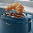 Toster philips HD2511/70 Seria 3000 niebieski 830 w ruszt do bułek opiekacz, 2 kromki, rozmrażanie pieczywa