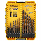 DeWalt DT70755-QZ BLACK & GOLD Zestaw wierteł do metalu HSS-G 21 szt. wiercenie otworów, akcesoria do wiertarki