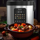 Multicooker parowar kombiwar garnek elektryczny frytownica 5l 5 l 860 w srebrny/szary