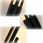 Kinkiet Ścienny LED Lampa Czarny Wewnętrzny Nowoczesny Loft Salon 8W 3000K oprawa aluminiowa, 3 źródła światła, ciepła