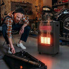 PIECYK GAZOWY na butle GRZEJNIK SKŁADANY 5,4kW + FARELKA ELEKTRYCZNY 2w1 420 mm 730 mm grzewcza czarny
