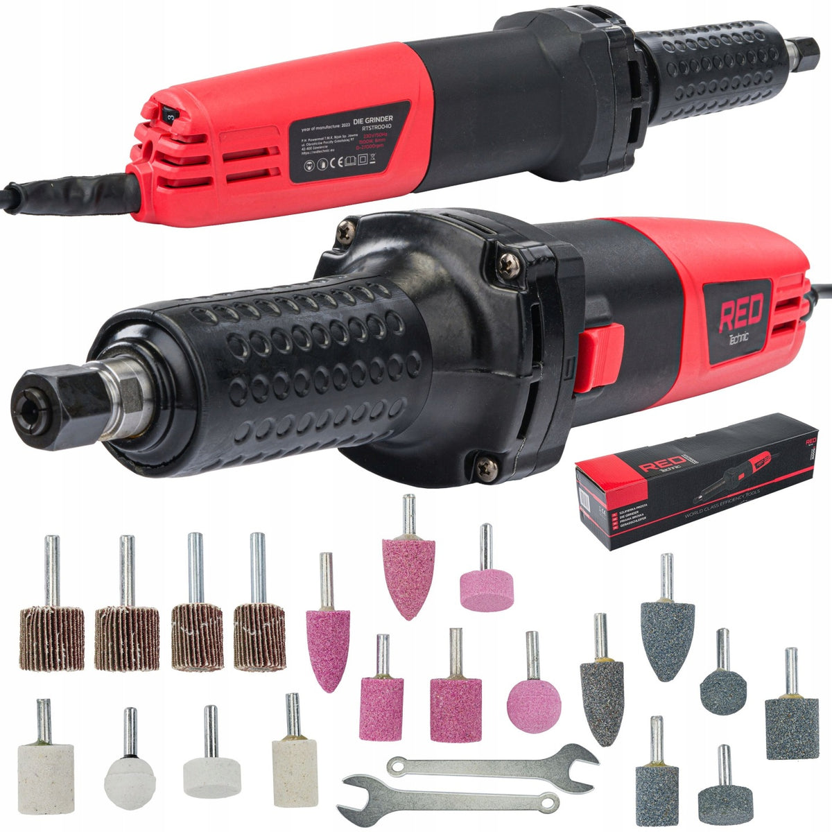 SZLIFIERKA PROSTA TRZPIENIOWA PALCOWA 6MM FREZARKA 1500W REGULACJA 27000RPM narzędzie warsztatowe, zasilanie sieciowe