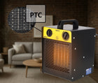 Nagrzewnica elektryczna PTC ceramiczna 3kW DEDRA 3000W grzejnik+termostat grzewcza