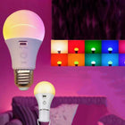Żarówki LED 2 SZT E27 ładowalne USB pilot regulacja jasności kolor lampy do domu, ciepłe białe 380 lm, 9 w