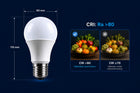 10x Żarówka LED E27 12W 1152lm 4000K Mleczna Biała Neutralna Niemrugająca kulka do opraw oświetleniowych, źródło