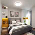 Lampa łazienkowa sufitowa lampa plafon LED biały 4000K do salonu IP44 24W okrągła oprawa ze zintegrowanym źródłem