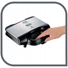 Opiekacz Toster do kanapek tostów Tefal UltraCompa SM1552 sandwich nominalna srebrny/szary