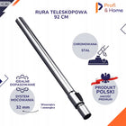 Rura do odkurzacza zelmer wszystkie modele / electrolux easygo clean 32mm teleskopowa, wysuwana, zamiennik, długość 92