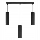 Lampa Sufitowa wisząca LED Tuba Czarna LEDLUX nowoczesna Gu10 MODERN oprawa metalowa 3-punktowa do salonu kuchni jadalni