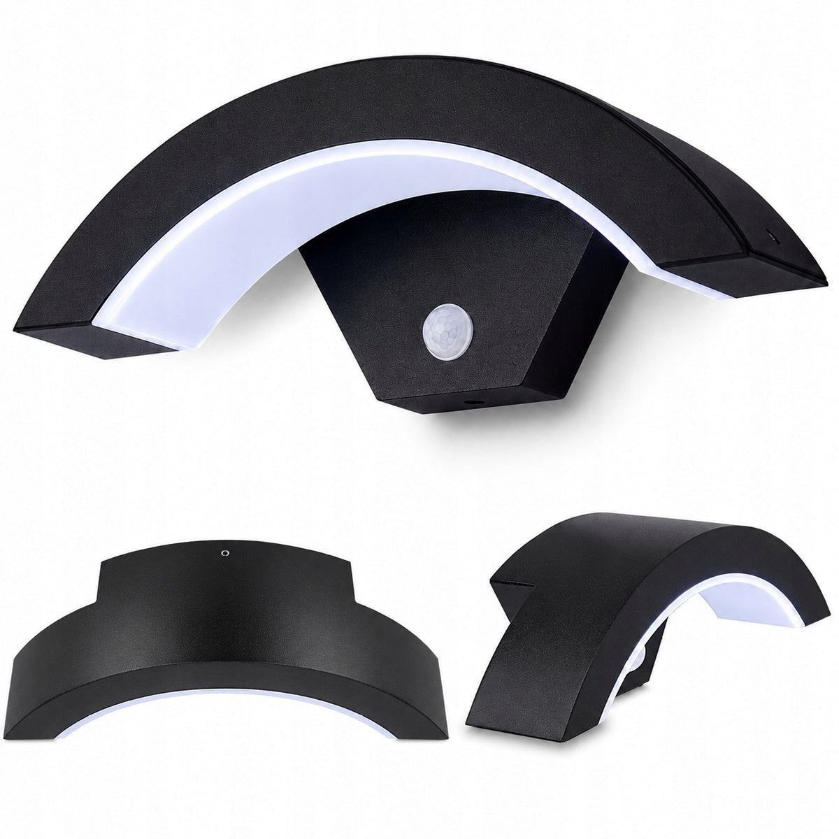18W Kinkiet Zewnętrzny Lampa Elewacyjna LED Ogrodowa IP65 oprawa ścienna aluminiowa pomarańczowa ze zintegrowanym