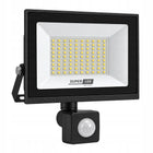Halogen Naświetlacz Lampa LED 50W 5500 lm IP65 czujnik ruchu biały zimny reflektor zewnętrzny do ogrodu, podjazdu i