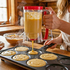 Dozownik do ciasta gofrów naleśników muffinek dzbanek z miarką 900ml porcjownik, aplikator kuchenny, odmierzanie