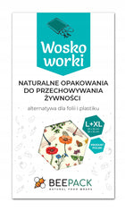 Woskoworki Zestaw L i XL Łąka woreczek / torebka /Wzór 2 szt.