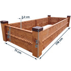 Obudowa grobu Pomnik tymczasowy Nagrobek tymczasowy Obrzeże grobu- Warkocz drewniana rama cmentarna 178 × 71 × 33 cm